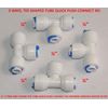 ¼” 3 TREE WAY UNION TEE TUBE QUICK PUSH CONNECT RO REVERSE OSMOSIS WATER FILTER