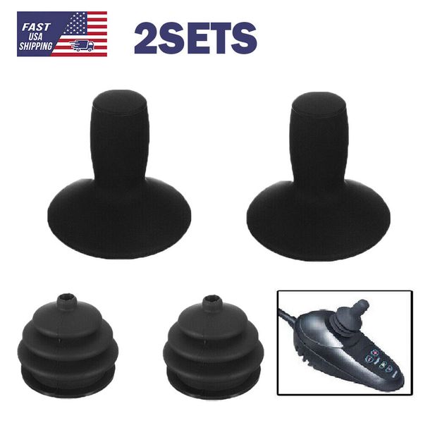 2 Sets Rubber Joystick Controller Knob Electric Power Wheelchair Mobility Aid