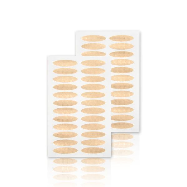 Invisible Eyelid Tape Eyelid Lift Strips, 48 Pairs Double Sided Adhesive Tape Invisible Eye Lifting Stickers Natural Fiber Instant Two-Sided Eye Lids Lift for Widen Droopy Hooded