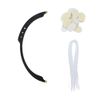 Eyebrow Mapper with Strings, String/symetric brow drawing marking ruler, Microblading Line Marker Ruler Eyebrow Measuring Tool With 10pcs Thread Lines for Eyebrow Mapper(Black)