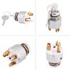 Ignition Switch 12V Universal Engine Start Switch Ignition Control Switch Car Auto 4 Position ON OFF Start Ignition Control with Switch Key