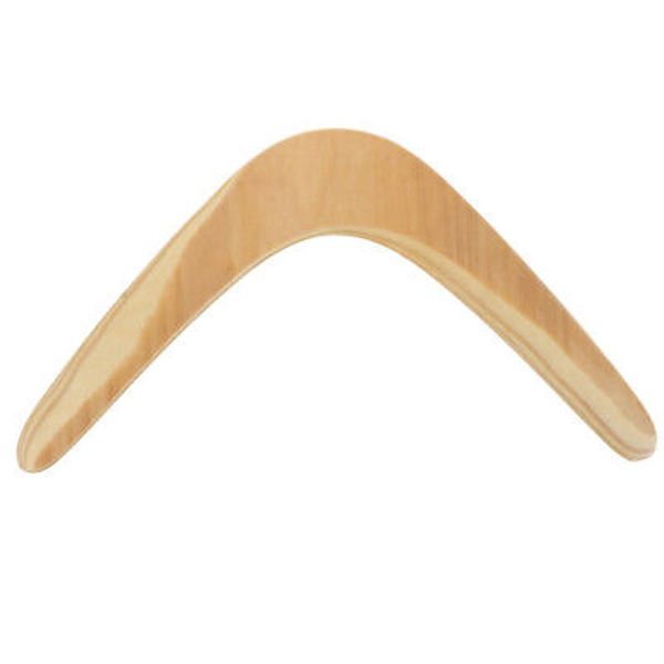 1PC Creative Beginner Boomerangs Wooden Craft Boomerangs Funny Flying Toy