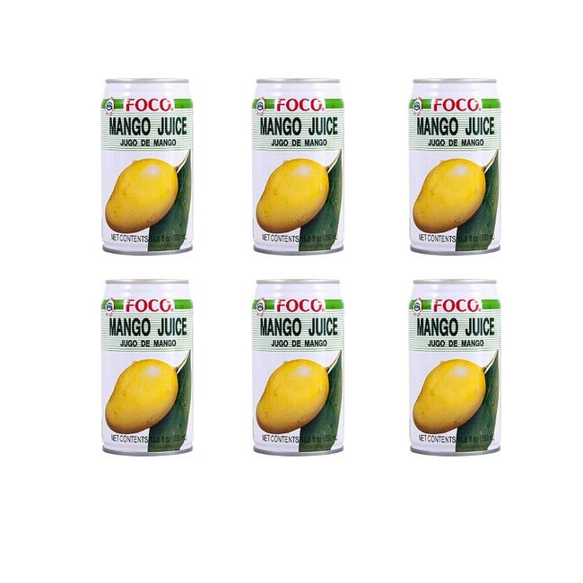 Foco Thai Jugo de Mango - Mango Juice (6 Pack, Total of 70.8fl.oz)