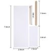 250 Pieces Wax Strips and Sticks Kit Includes Waxing Strips Hair Removal Cloth Wax Strips and Wooden Smooth Wax Applicator Sticks for Women Men Body Skin Hair Removal