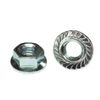 (100) 3/8-24 Hex Serrated Flange Nuts Case Hard Zinc