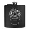 6oz (170ml) 'Potted Cactus' Pocket Hip Flask (HP00036017)