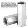 10pcs Long Rod Nut Hex Coupling Nuts Hexagonal Sleeve Nut Standoff M8 Threaded Fasteners(M8*28)