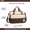 5pcs Baby Nappy Changing Bags Set in Brown
