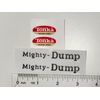 Mighty Tonka Mighty Dump Sticker Set 1960s
