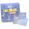 8 Easter Greeting Cards Happy Easter Assorted Designs Spring Cute and Fun 7x5 (8Pcs Bunny And Chicks)