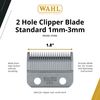 Wahl Professional 2 Hole Standard Clipper Blade 1mm-3mm Replacement Fits Super Taper II Icon Pro Basic Sterling 9 Clippers