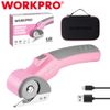WORKPRO Crafting Cordless Electric Scissors 4V Rotary Cutter Rechargeable Shears
