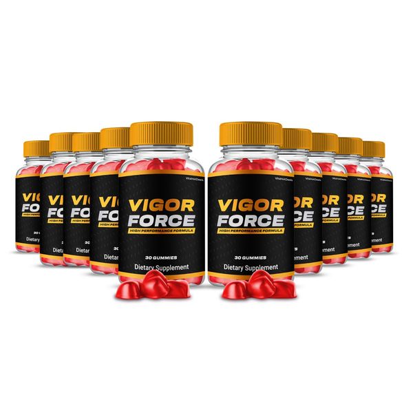 Vigor Force Gummies Supplement, Max Strength, VigorForce Energy Boost (10 Pack)