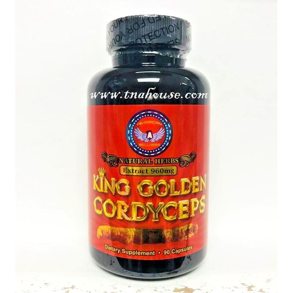 King Golden Cordyceps Extract 960mg Dietary Supplement 90 capsules