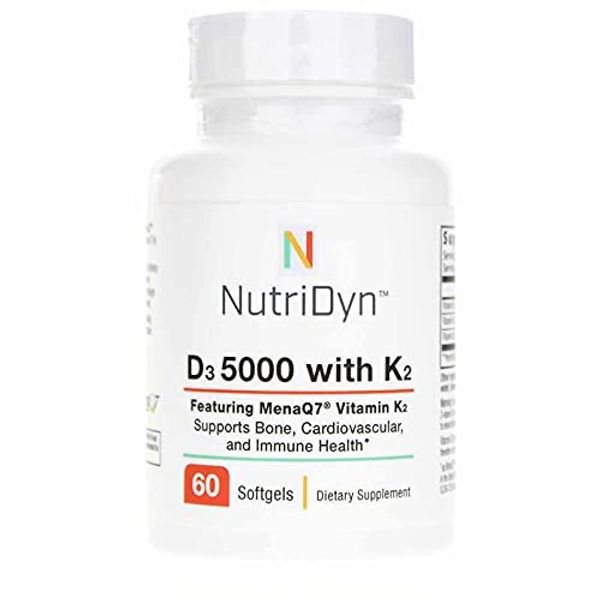 D3 5000 with K2 60 Softgels Nutri-Dyn