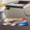 Eye Colourful Retro Kitchen Worktop Protector Saver Glass Chopping Board
