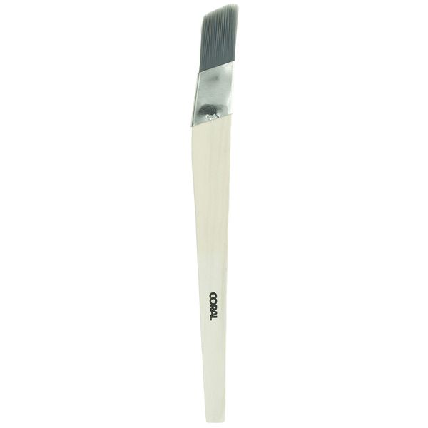 Coral 33474 Precision Angled Lining Fitch Paint Brush with Platinum Easy Clean Filaments 1 inch