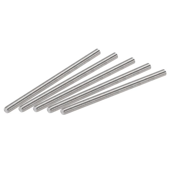 sourcing map 10Pcs M3 x 50mm Fully Threaded Rod 304 Stainless Steel Right Hand Threads,M3-0.5 Thread Pitch