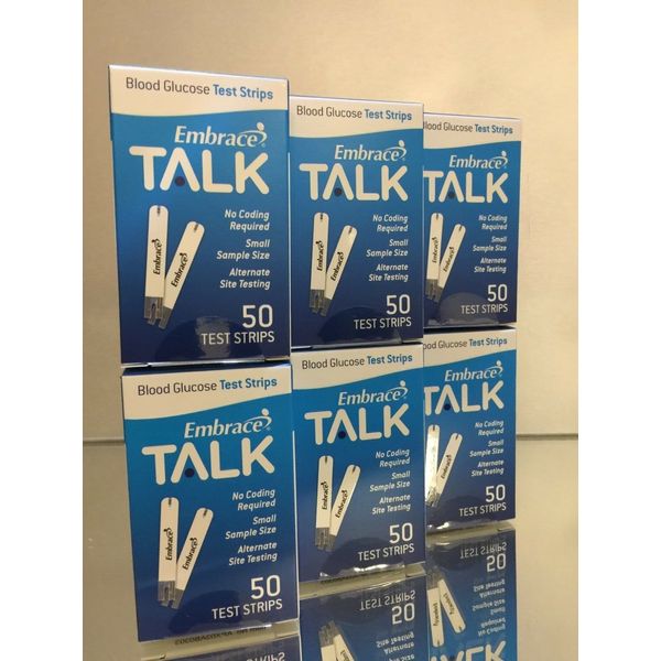 Embrace TALK Blood Glucose Test Strips 300 Count.  EXP 01/05/2025 FREE SHIPPING