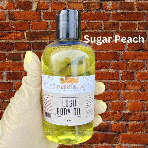 Sugar Peach🍑 Body Oil/Smooth Skin, Moisturizing |Massage Oil|- 8oz