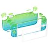 eXtremeRate Glitter Gradient Translucent Green Blue DIY Replacement Shell for Nintendo Switch Lite, NSL Handheld Controller Housing w/Screen Protector, Custom Case Cover for Nintendo Switch Lite