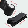 200PCS Pen Covers with 6PCS Grip Tape - SOTICA Machine Wrap Cover Black Pen Bags Pen Sleeves Machine Sleeves with Black Grip Wrap Self-Adherent Tape