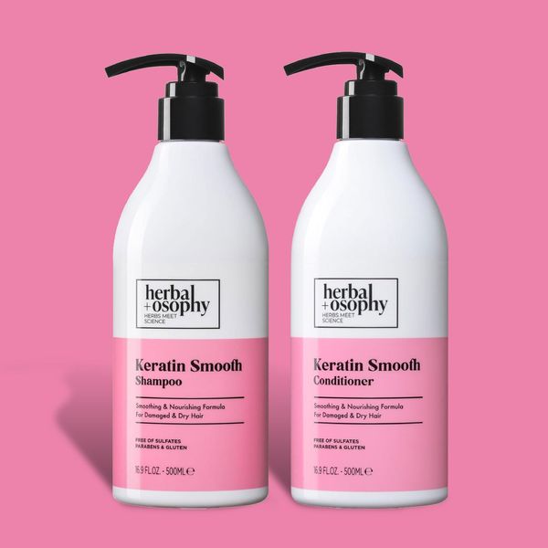 Keratin Strength Shampoo & Conditioner Set, Gluten-free, Sulfate-free, Paraben-free