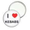 I Love Kebabs - 77mm Round Compact Mirror