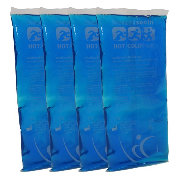 4 x C.M.S Medical Reusable Sports Injury Physio Rectangular Hot Cold Packs