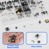 Ransanx 240 Pack Micro Momentary Tactile Push Button Switch 24 Value Micro Switch Momentary Switch Tact Assortment Kit with Detail Sheet