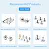SMALLRIG 1/4" to 3/8" Convert Screw Adapter (5 pcs) - 1610