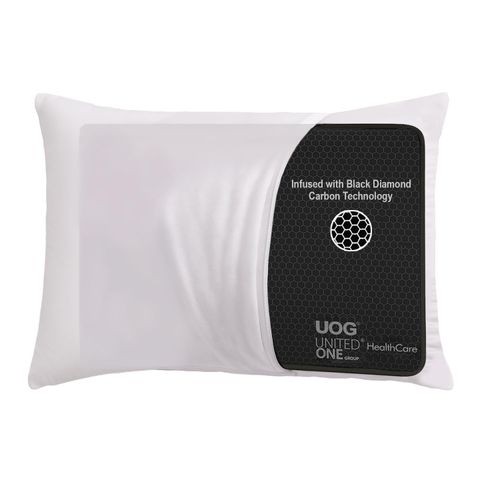 UOG Black Diamond Carbon Pillow Insert for Better Sleep – Helps with Snoring, Insomnia & Neck Pain, Improves Breathing & Sleep Quality, Made in USA