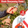 Anglekai 3PCS Garden Tool Sharpener, Pocket Knife Sharpener for Garden, Portable Blade Sharpening for Pruner/Pocket Knives Sharpening