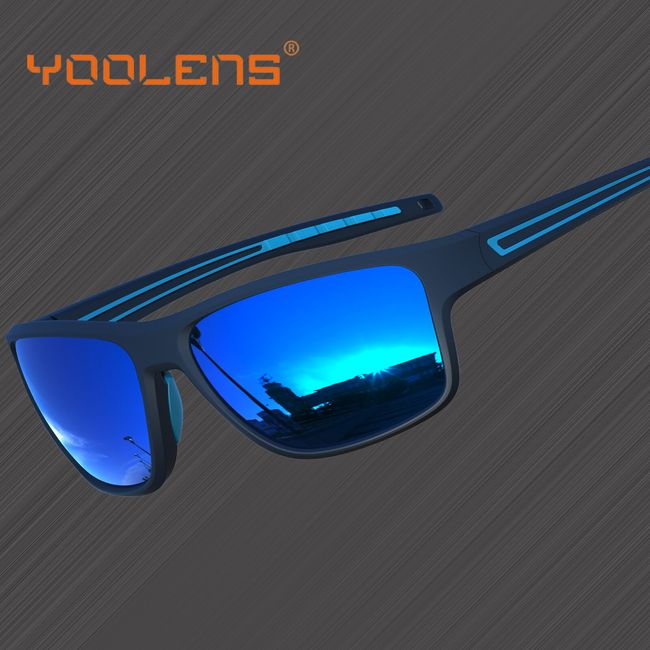 Mens Retro Square Sunglasses For Sports Fishing Driving Golf