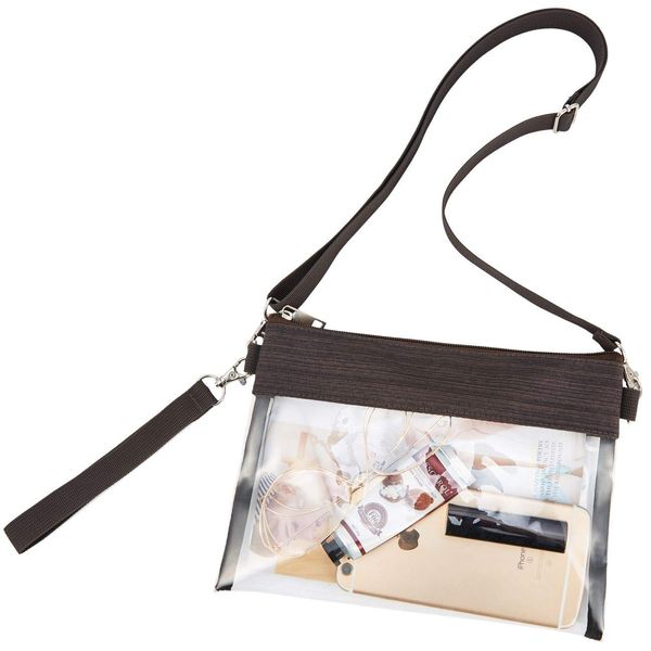 USPECLARE Clear Crossbody Purse Bag Stadium Approved Clear Tote Bag with Adjustable Shoulder Strap