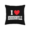 I Love Hendersonville Throw Pillow
