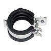 rohrfix-24 Pipe Clamps Pack of 25 Joint Pipe Clamps 20-23 mm / 1/2 Inch Black Silver