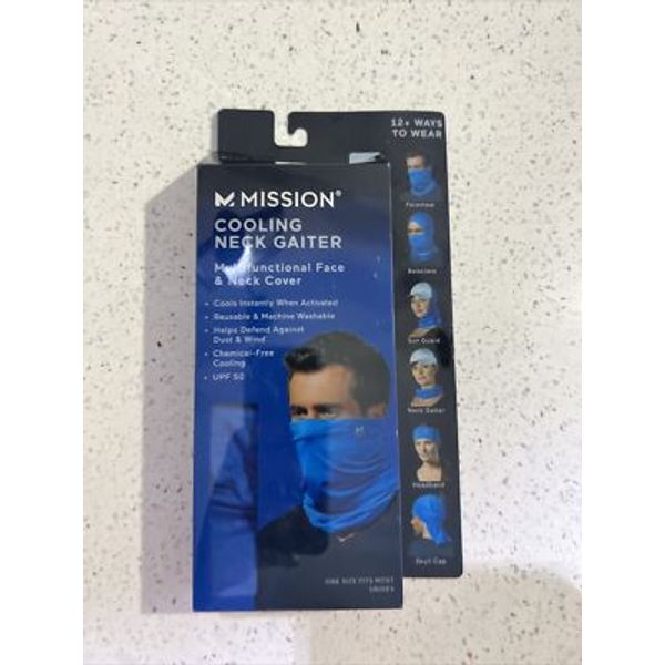 Mission Cooling Neck Gaiter Multifunctional Face Mask Neck Cover Blue Unisex (se