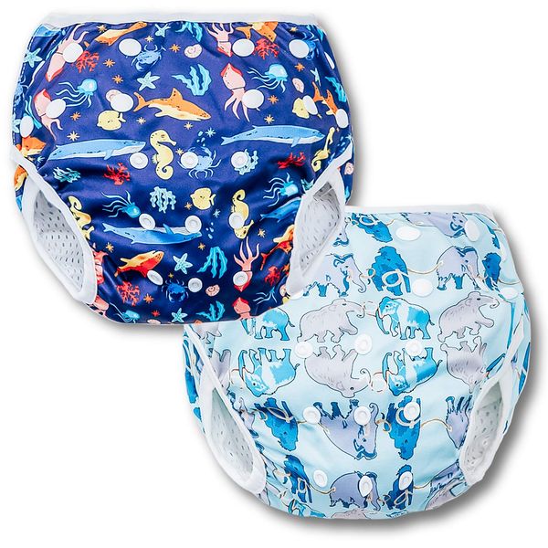 Joyo roy Reusable Swim Diaper Baby Swim Diaper Reusable Toddler Swim Diaper Swim Diapers Medium Swim Diapers Size 5 Swim Diapers Large Waterproof Diapers for Swimming Baby Swim Diaper Swimming 4-6t