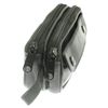 Soft Black Goat Leather Double Spectacle Glasses Case with Belt Loops - Key Ring Loop