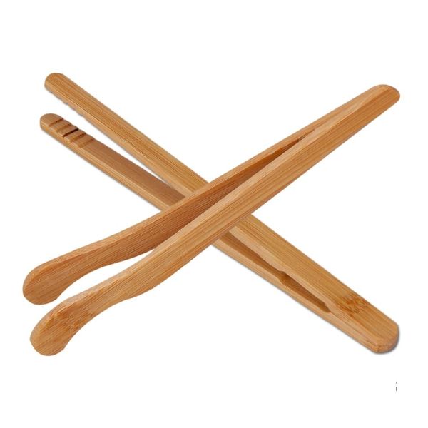 YFFSFDC Bamboo Toaster Tongs, Wooden Toaster Kitchen Tongs, Kitchen Tongs, Cooking Tongs, Pickles, Barbecue, Cookware, Roast Meat, Pickles, Bread, Fruit, Bamboo, Set of 2