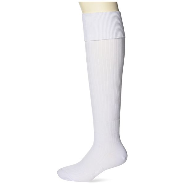 ZETT ZFS1000 Soccer Socks (Plain Type), White