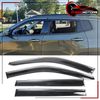 Fits 17-25 Jeep Compass MP Side Window Visors w/ Chrome Trim 4PC - Polycarbonate