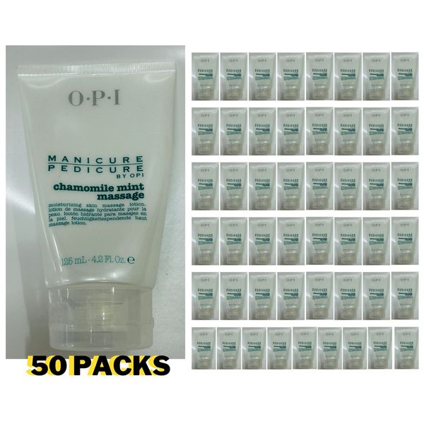 OPI Manicure Pedicure Chamomile Mint Massage Moisturizing Lotion 50pc Combo