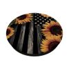 Rustic American Flag | Sunflower Country Design PopSockets Adhesive PopGrip