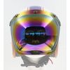 Hot Rides Universal Motorcycle Helmet Lens Visor Wind Shield (Bubble/Rainbow)