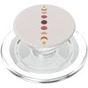 Minimal Beige Moon Phases esoteric Abstract Line Art PopSockets MagSafe PopGrip for iPhone