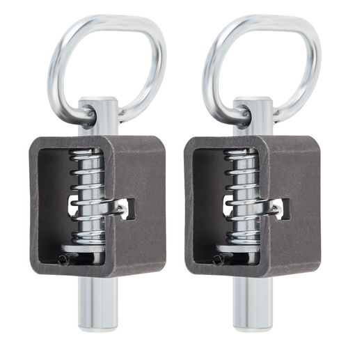 HOJLKLD Spring Latch Lock, Heavy Duty Weld-On Spring Loaded Latch Assembly for Utility Trailer Gate Latch, Pack of 2 (5/8“, Piece, 2)