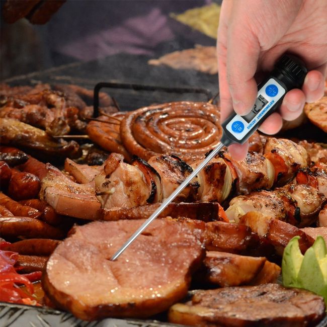 Digital Food Thermometer BBQ Cooking Meat Stab Probe Kitchen Temperature  Magnet