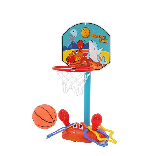 Toddler Basketball Hoop, 2 in 1 Sports Toy Set for Kids, Basketball Hoop for Kids Toddlers Indoor Basketball Game Play